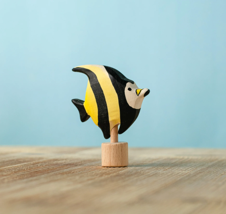 BumbuToys Figurine en bois pour couronne de célébration Zancle Cornu