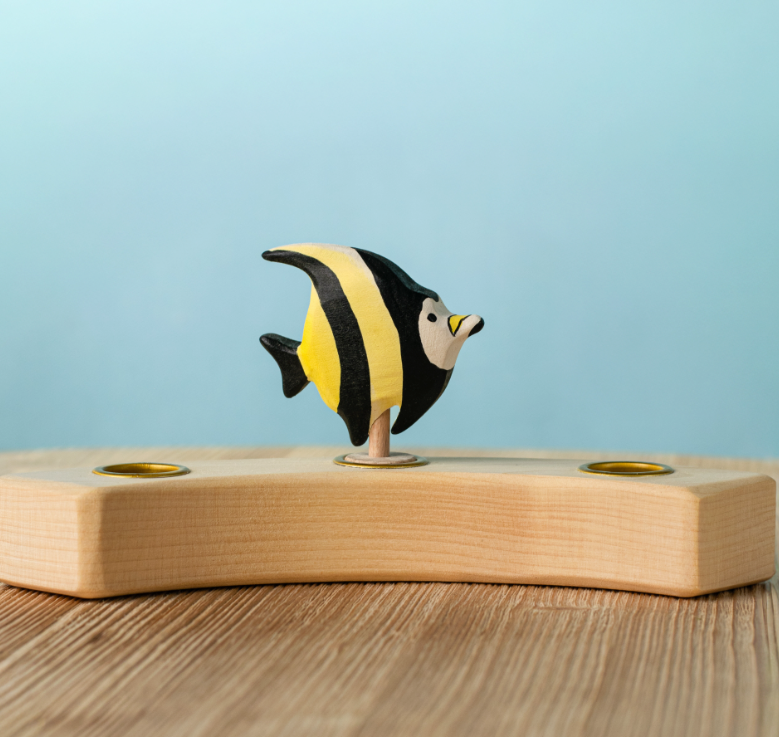 BumbuToys Figurine en bois pour couronne de célébration Zancle Cornu