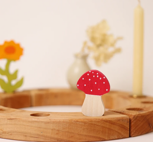 Figurine en bois champignon GRIMM's