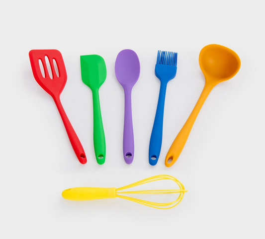 Tickit Ustensiles Mudkitchen arc-en-ciel - Lot de 6