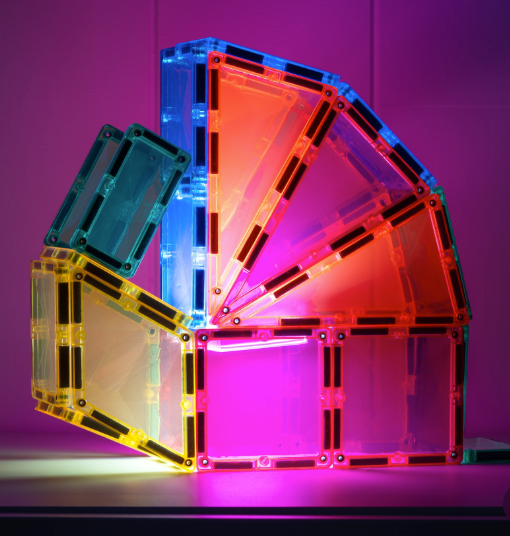 Connetix Light Rocket - Fusée Lumineuse jeux magnétiques - 30 pièces