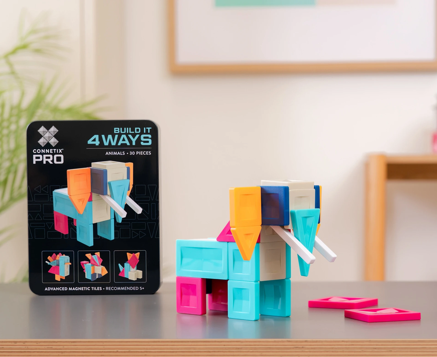 CONNETIX PRO Animaux à construire - 30 pièces