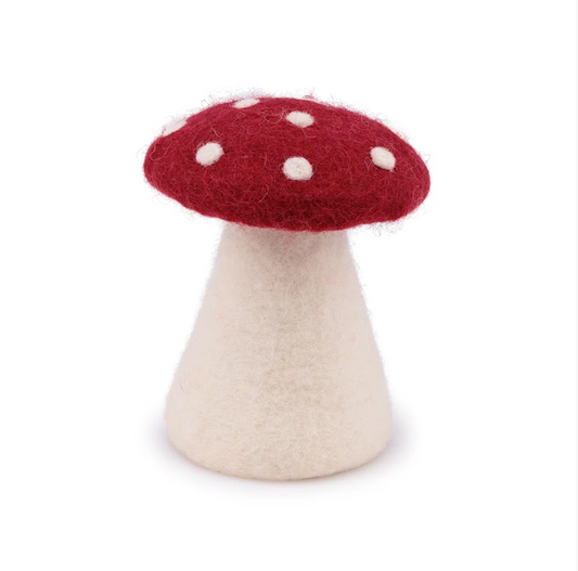 Champignon en feutrine de laine - Sjaal met Verhaal