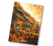 Carte Postale Chalet des Citrouilles - Illustratrice E. Bennink