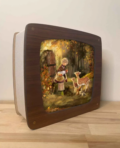 Carte à insérer pour la Lampe Magique - Illustratrice Esther Iris - Deer Delight