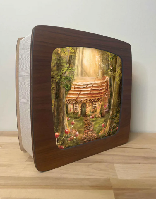 Carte à insérer pour la Lampe Magique - Illustratrice Esther Iris - Hansel et Gretel