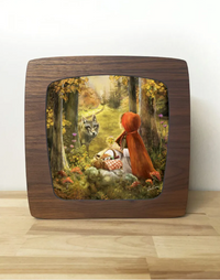 Carte à insérer pour la Lampe Magique - Illustratrice Esther Iris - Petit Chaperon Rouge
