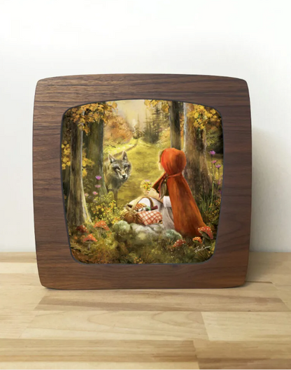 Carte à insérer pour la Lampe Magique - Illustratrice Esther Iris - Petit Chaperon Rouge