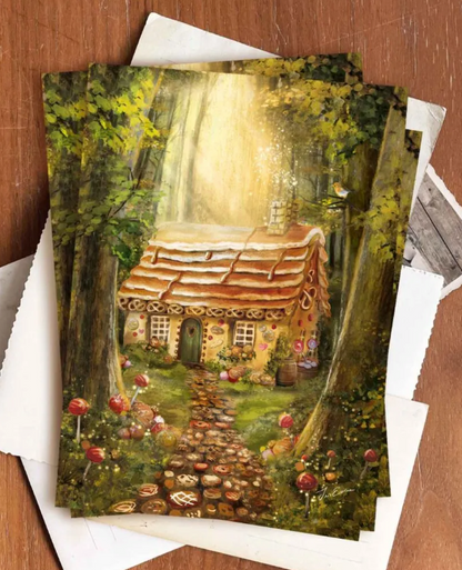 Carte postale - Esther Iris - Hansel et Gretel conte des frères Grimm