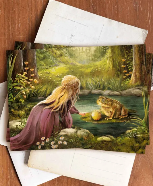 Carte postale - Esther Iris - Le roi grenouille conte des frères Grimm