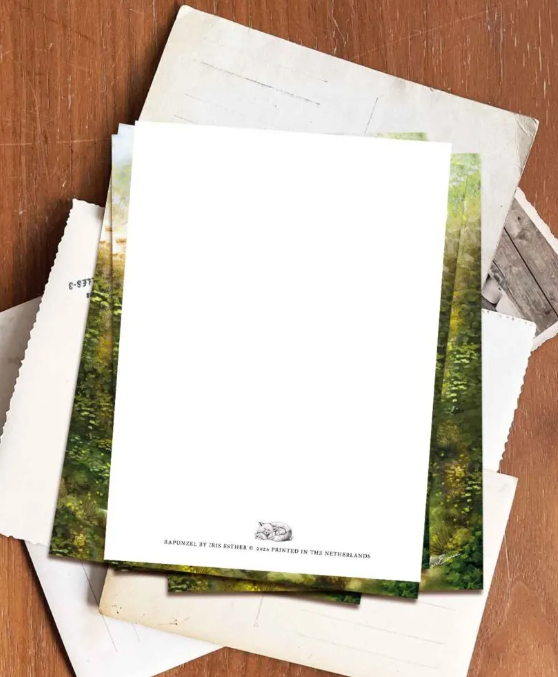 Carte postale - Esther Iris - Raiponce conte des frères Grimm