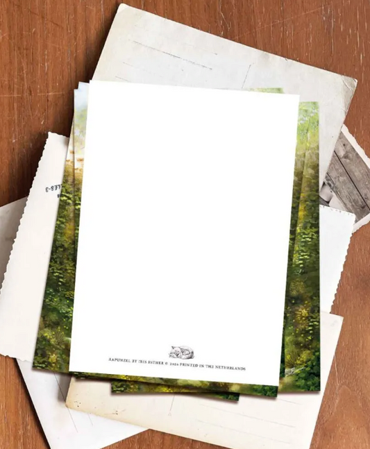 Carte postale - Esther Iris - Raiponce conte des frères Grimm