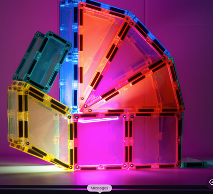 Connetix Light Rocket - Fusée Lumineuse jeux magnétiques - 30 pièces