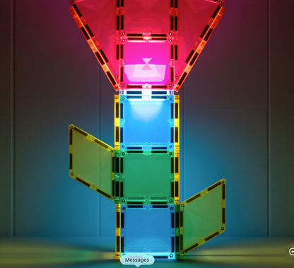 Connetix Light Rocket - Fusée Lumineuse jeux magnétiques - 30 pièces