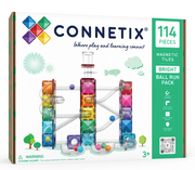 Connetix Tiles Parcours à billes Couleurs Vives - 114 pièces