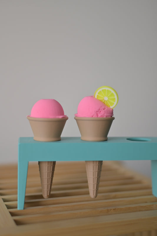 Kiddi Support à glace pour jeu sensoriel - 3 trous - Divers coloris