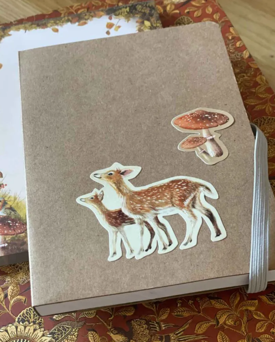 Feuille d'autocollants Autumn Stories - Illustratrice Esther Iris