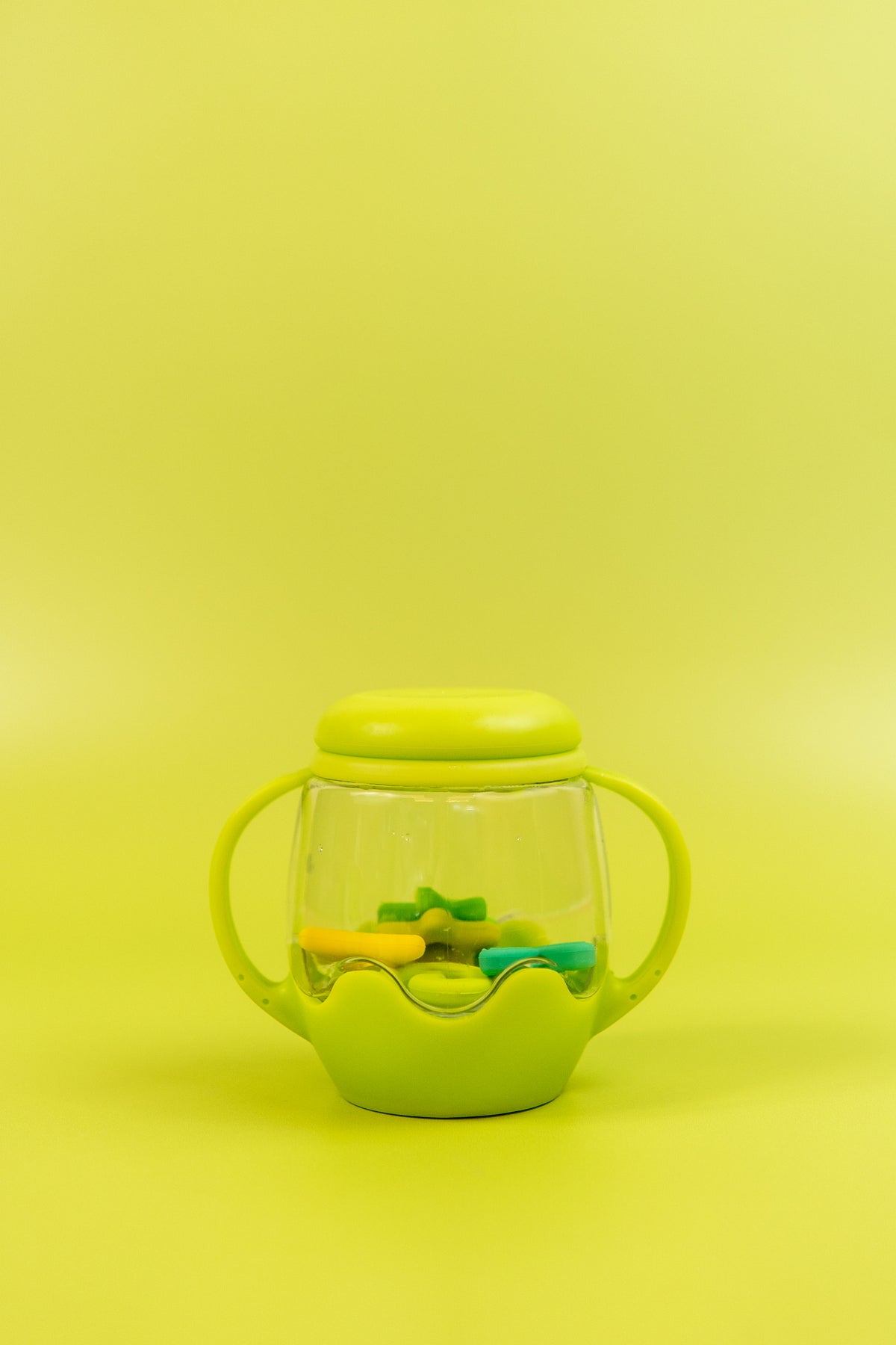 Glo Pals Mini Bouteille sensorielle Vert avec Fillers
