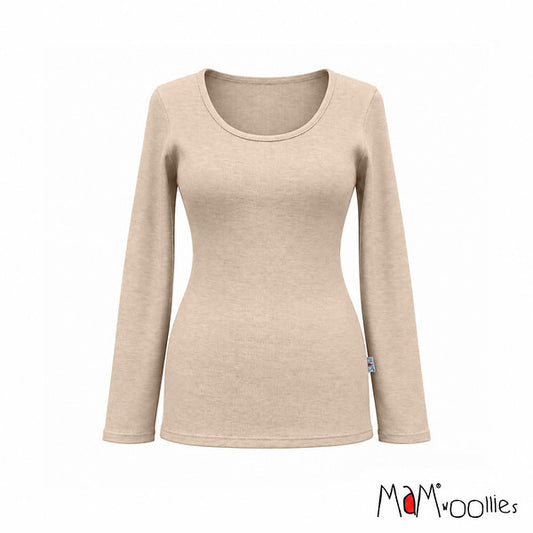 MaM T-shirt Femme manches longues en laine - coloris 2026