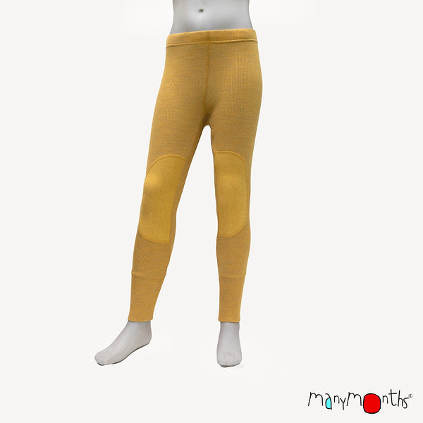 MANYMONTHS Leggings unisexe avec genouillères en laine - divers coloris