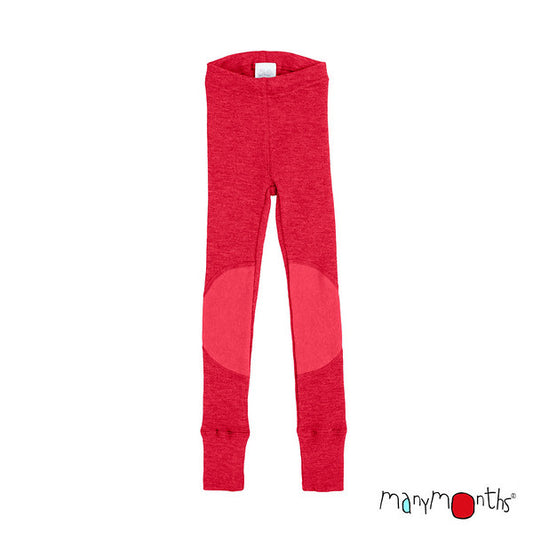 MANYMONTHS Leggings unisexe avec genouillères en laine - divers coloris