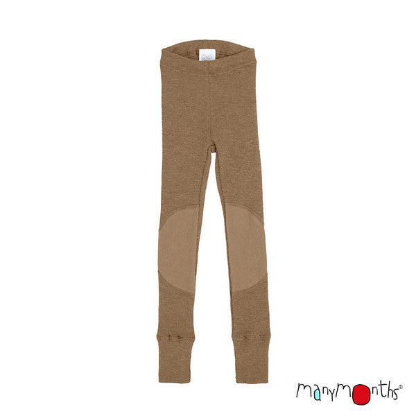 MANYMONTHS Leggings unisexe avec genouillères en laine - divers coloris