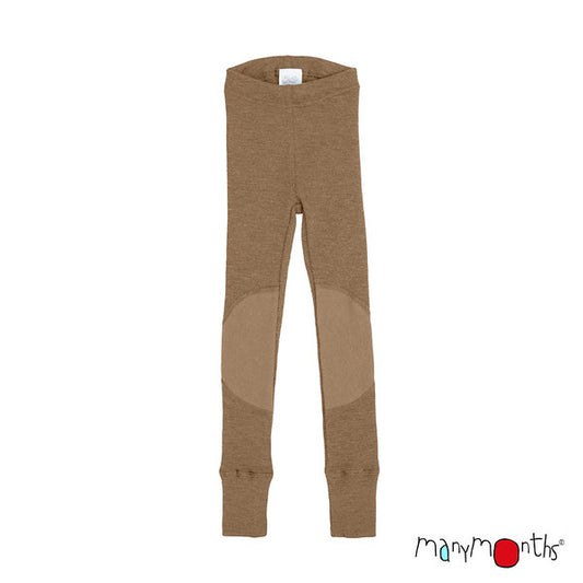MANYMONTHS Leggings unisexe avec genouillères en laine - divers coloris