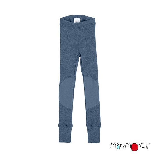 MANYMONTHS Leggings unisexe avec genouillères en laine - divers coloris