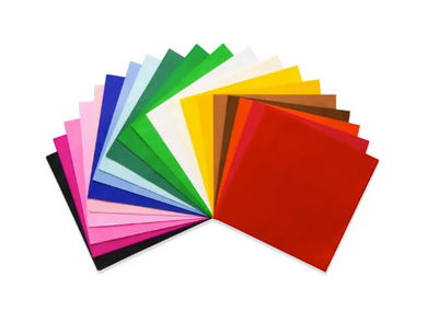 Mercurius Papier de soie coloré FSC 16 x 16cm - 20 couleurs - 240 feuilles