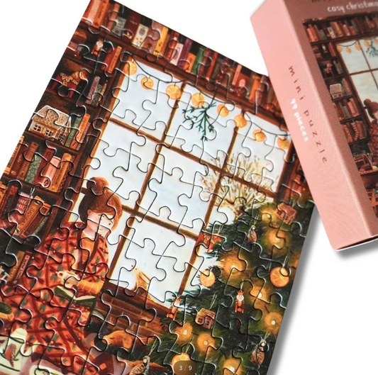 Mini Puzzle Cosy Christmas - 99 pièces Illustratrice E. Bennink