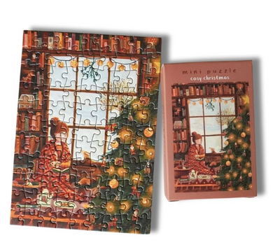 Mini Puzzle Cosy Christmas - 99 pièces Illustratrice E. Bennink
