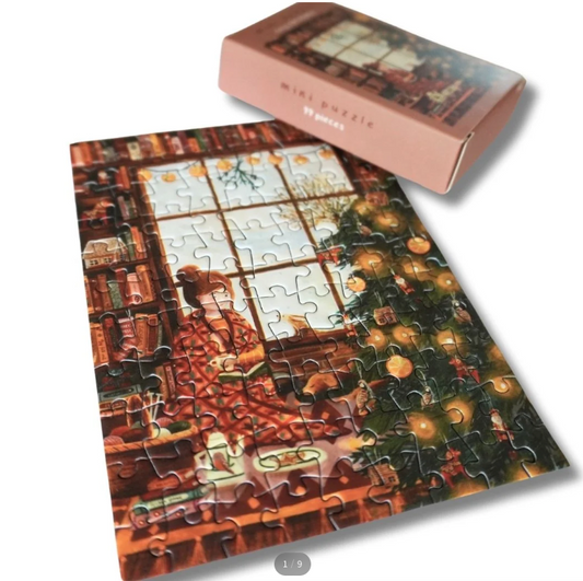 Mini Puzzle Cosy Christmas - 99 pièces Illustratrice E. Bennink