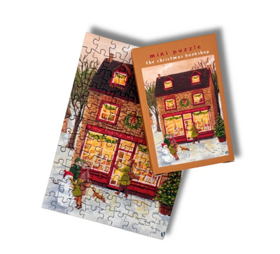 Mini Puzzle The christmas bookshop - 99 pièces Illustratrice E. Bennink