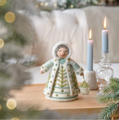 Reine d'hiver décoration en feutrine de laine - Sjaal met Verhaal