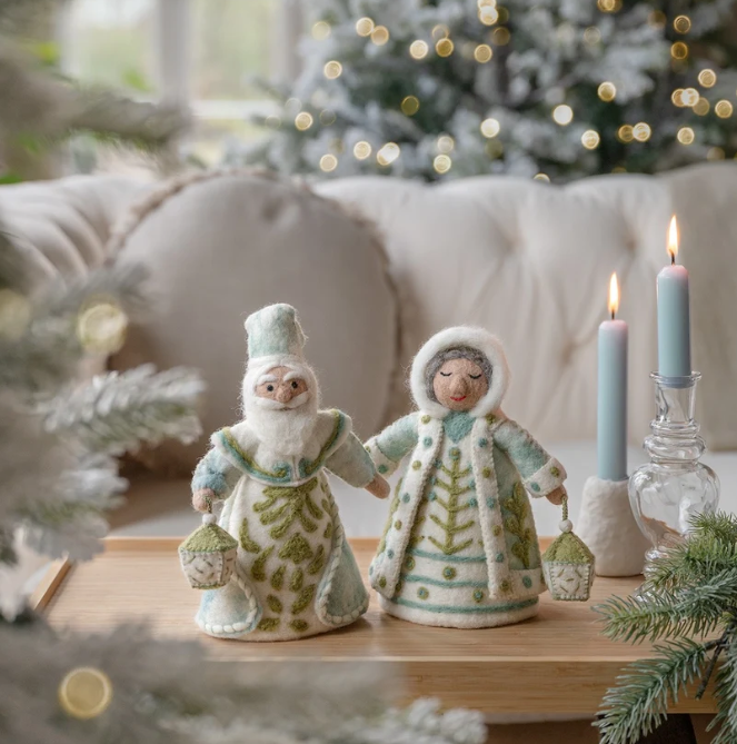 Roi d'hiver décoration en feutrine de laine - Sjaal met Verhaal