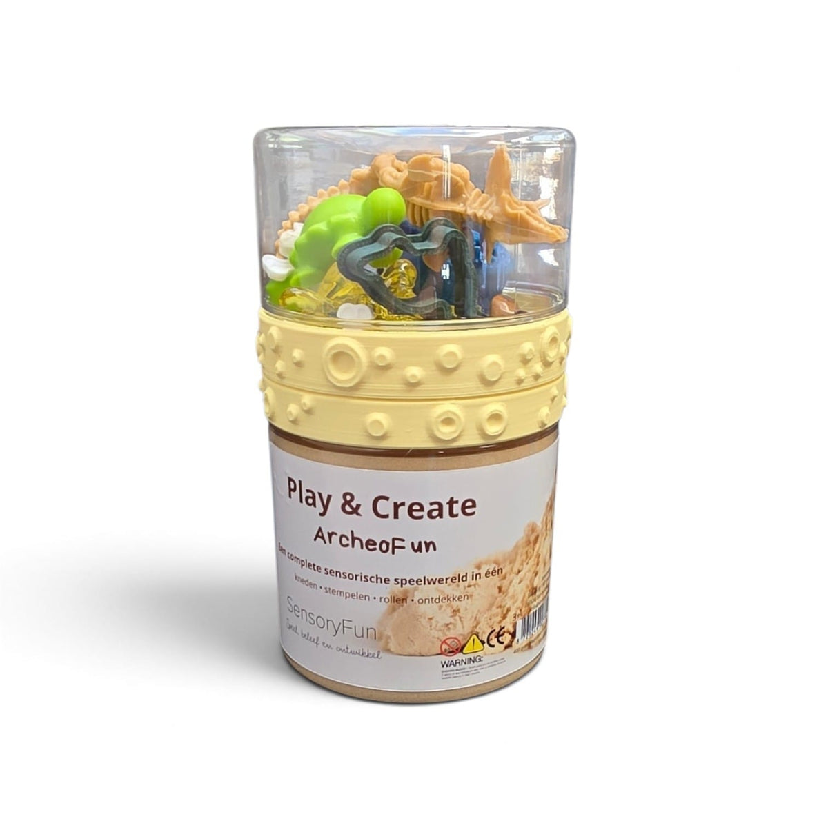 Sensoryfun Play & Create ArcheoFun - Lot complet de sable magique et accessoires