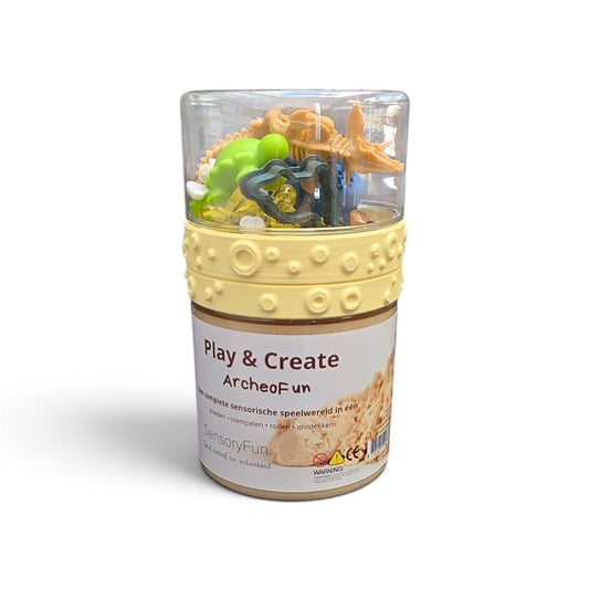 Sensoryfun Play & Create ArcheoFun - Lot complet de sable magique et accessoires
