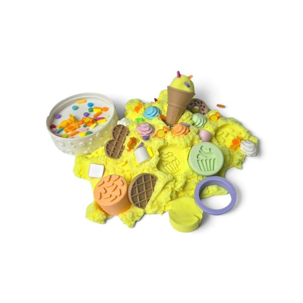 Sensoryfun Play & Create BakingFun - Lot complet de sable magique et accessoires