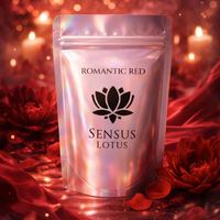 Sensus Lotus Poudre magique pour jeu sensoriel - Romantic Red 30gr