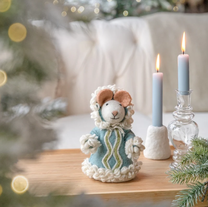 Souris d'hiver en feutrine de laine - Sjaal met Verhaal
