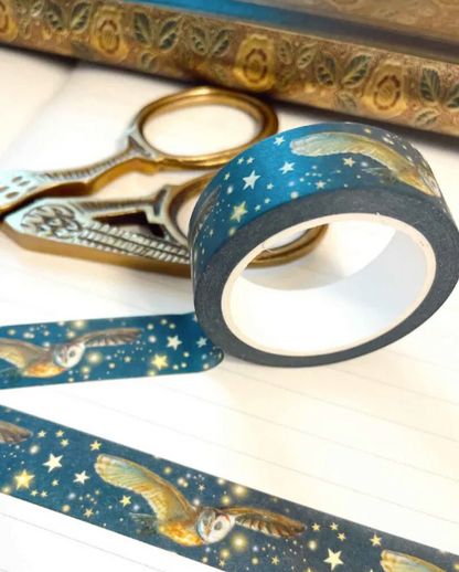 Washi Tape Owl and Stars - Illustratrice Esther Iris