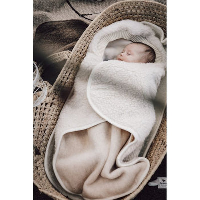 Alwero Couverture enveloppante en laine Wingy Duo - Beige