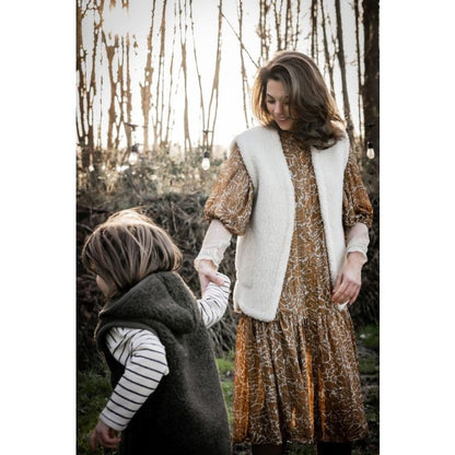 Alwero Gilet sans manche en laine Adulte Folker - Naturel