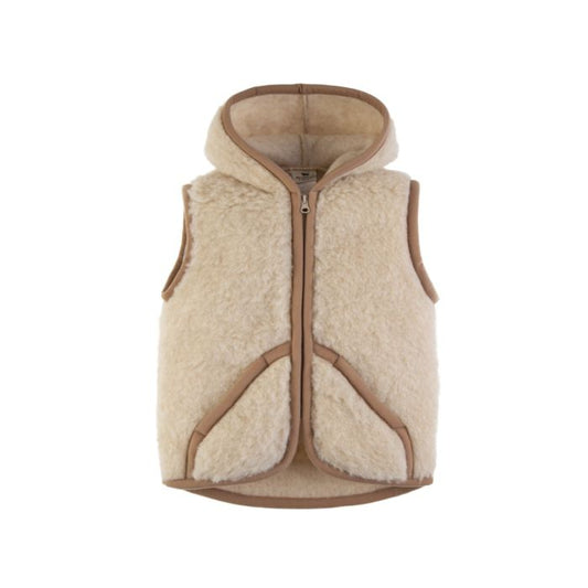 Alwero Gilet sans manche en laine Robby - Beige