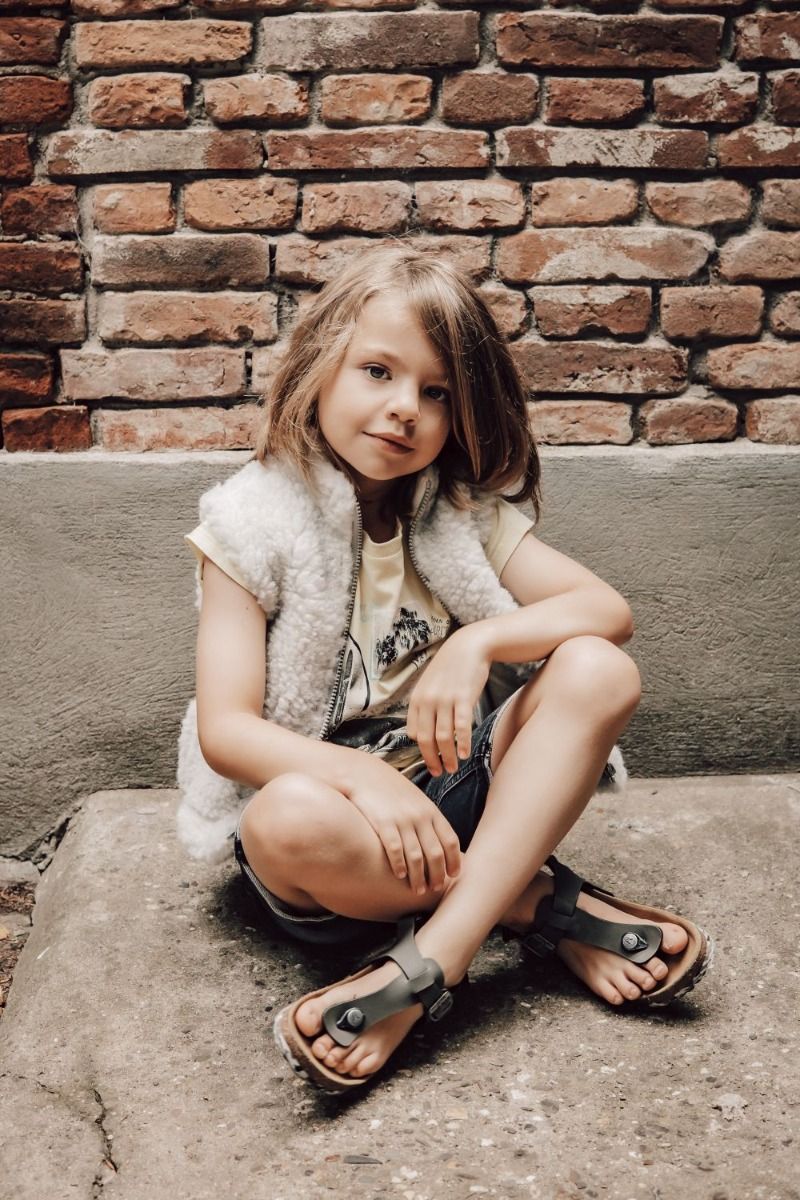 Alwero Gilet sans manche en laine Walker Junior - gris clair