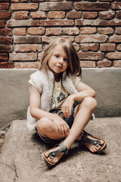 Alwero Gilet sans manche en laine Walker Junior - gris clair