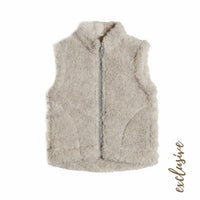 Alwero Gilet sans manche en laine Walker Junior - gris clair