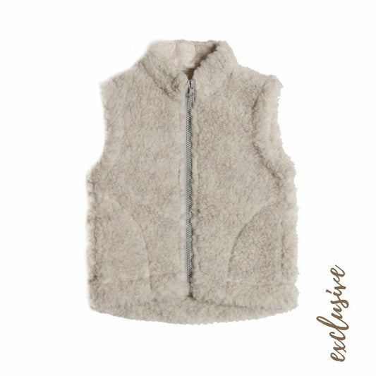 Alwero Gilet sans manche en laine Walker Junior - gris clair