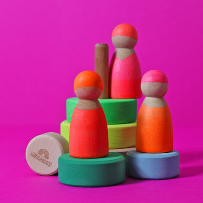 GRIMM's NEON Amis rose - Lot de 3