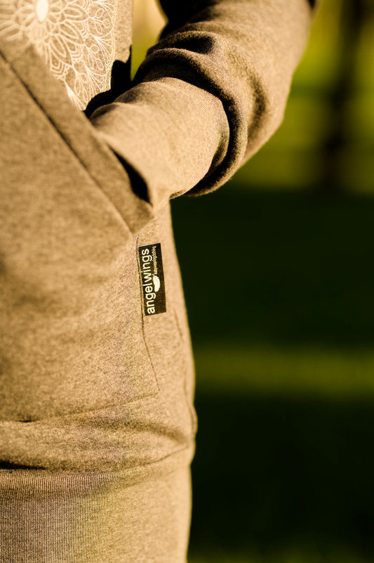 AngelWings Hoodie de portage Gris Foncé